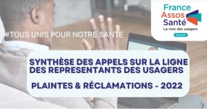 France Assos Santé : Synthèse des appels téléphoniques des représentants des usagers en Guyane en 2022