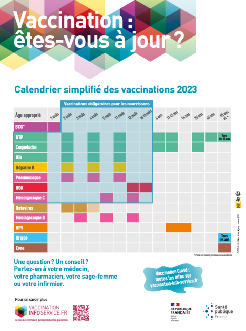 Vaccination : êtes-vous à Jour ? Calendrier Simplifié Des Vaccinations ...