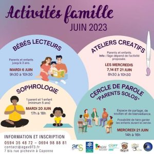 Programme des activités pour les familles juin 2023 – AGAV-CIDFF