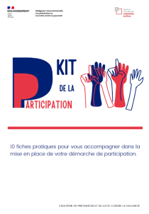 Kit de la participation : 10 fiches pratiques pour vous accompagner dans la mise en place de votre démarche de participation