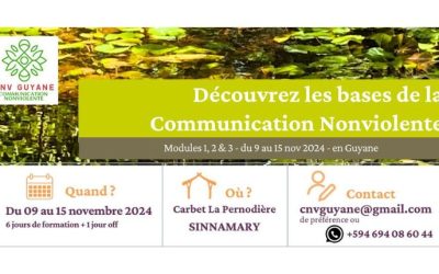Stage de Communication Non Violente en Novembre 2024