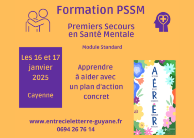 Formation PSSM Module standard – janvier 2025 à Cayenne