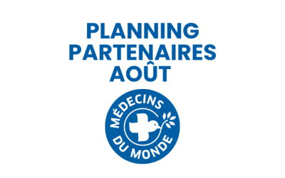 Médecins du monde – Planning partenaires Août 2024