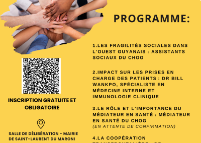 19/11 – Conférence sur les Fragilités Sociales et le Cancer – Saint-Laurent du Maroni